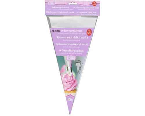 Set jednorazových zdobiacich vrecúšok 30 cm 10 ks Balenie desiatich jednorazových vrecúšok na zdobenie tort