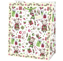 Darčeková taška s vianočným motívom myši