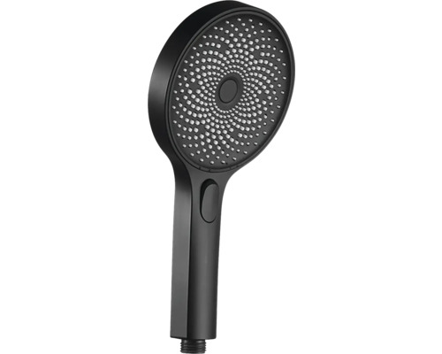 Čierna sprchová hlavica do kúpeľne