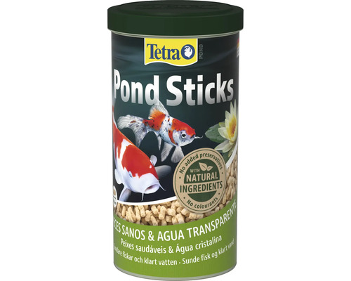 Tetra Pond Sticks krmivo pre jazierkové ryby v balení s kaprami Koi