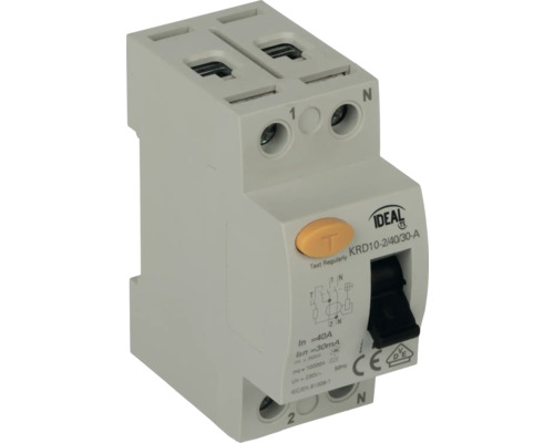 Prúdový chránič Kanlux 38729 2P KRD10-2, 40A, 30-AC, 10kA Prúdový chránič