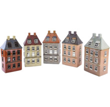 Dekoratívny rad domov z keramiky pre útulnú atmosféru