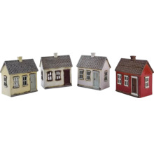 Dekoratívne miniatúrne domčeky z keramiky