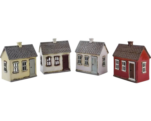 Dekoratívne miniatúrne domčeky z keramiky