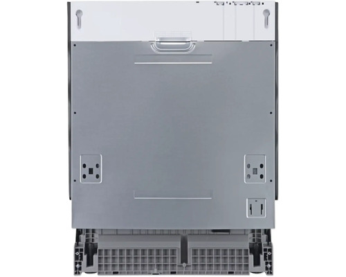 Pohľad zozadu na umývačku riadu na inštaláciu v kuchyni