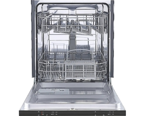 Otvorená umývačka riadu s košmi na riad