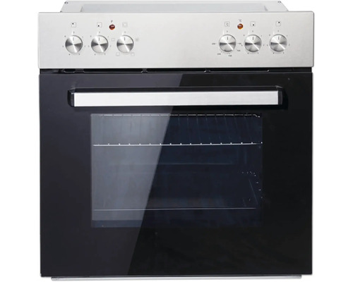 Voľne stojaci elektrický sporák s ovládacím panelom a priehľadným okienkom