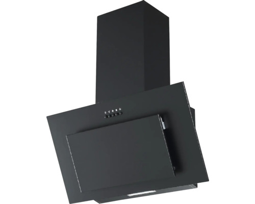 Čierny digestor na odvetrávanie kuchyne