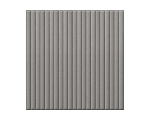 3D samolepiaci panel, kožený vzhľad, šedý 69 x 150 cm Zvuk pohlcujúci panel s vertikálnymi rebrami na dekoráciu stien
