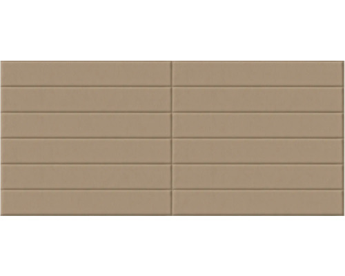 3D samolepiaci panel, kožený vzhľad, béžový 69 x 140 cm Obkladové dlaždice s vodorovnou drážkovanou štruktúrou