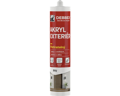 Debbex Akryl Exterior kartuša s tmelom