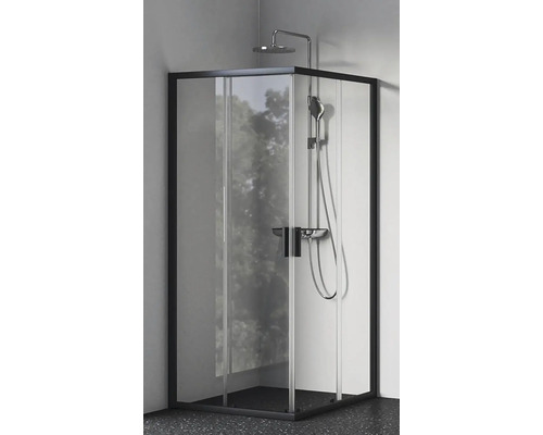 Sprchovací kút so sprchovou batériou a posuvnými dverami