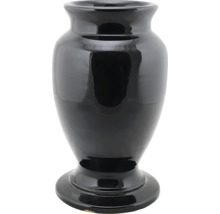 Čierna keramická váza