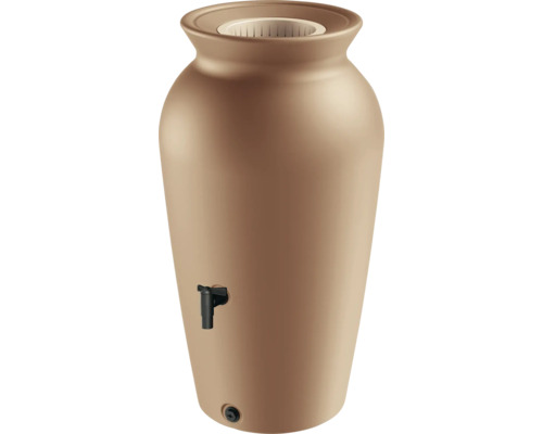 Nádrž na dažďovú vodu v tvare amfory s kohútikom