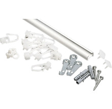 Záclonová lišta s príslušenstvom na montáž