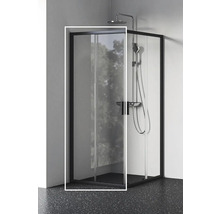 Kompletný sprchovací kút s hlavovou a ručnou sprchou