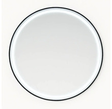 Okrúhle zrkadlo s rámom