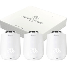 Sada termostatických hlavíc inteligentnej domácnosti so štandardom Zigbee a bránou