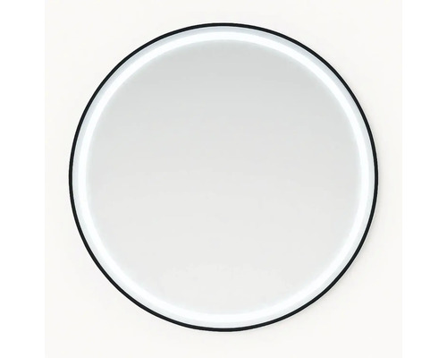 Okrúhle zrkadlo s úzkym rámom