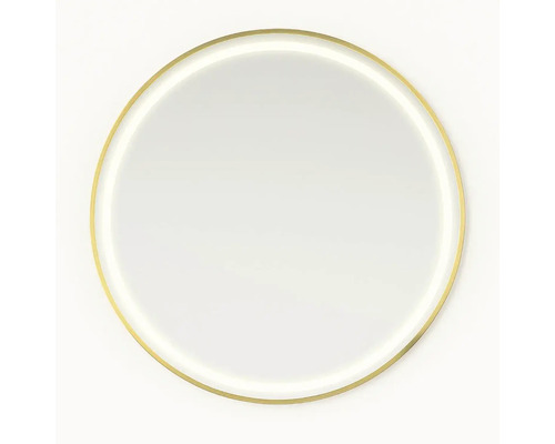 Okrúhle zrkadlo s rámom