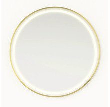 Okrúhle zrkadlo s úzkym rámom