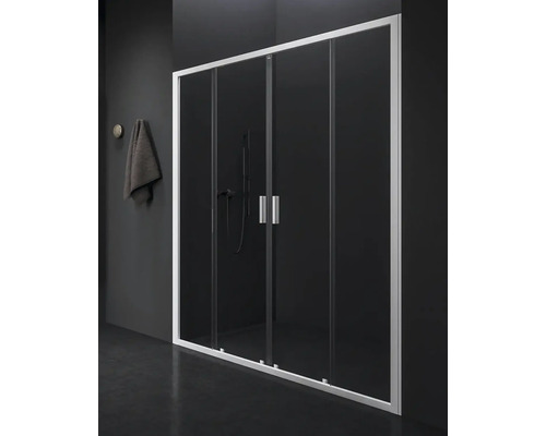 Sprchové dvere do niky RAVAK Blix II 120 cm farba rámu biela dekor skla číre sklo 0YMG0E00Z1 Sprchovací kút s posuvnými dverami a rámom