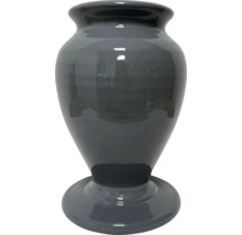 Sivá keramická váza na kvety