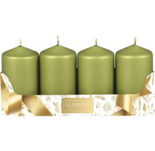 Štyri sviečky v tvare valca v balení