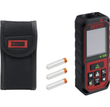 Laserový diaľkomer s puzdrom a batériami