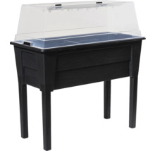 Vyvýšený záhon s priehľadným krytom pre záhradu alebo terasu