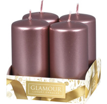 Štyri valcové sviečky v balení