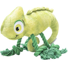 Plyšový chameleón pre psy s lanovými nohami