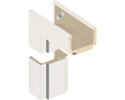 Ilustrácia zárubne dverí s upevňovacím materiálom