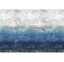 Tapeta s abstraktným dizajnom v modrej a bielej farbe