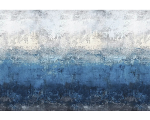 Tapeta s abstraktným dizajnom v modrej a bielej farbe