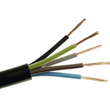 Elektrický kábel s piatimi vodičmi