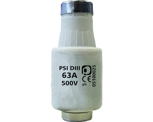 Poistková vložka PSI DIII 63A 500V