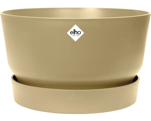 Podmiska Greenville Ø 33 cm krémová Plastový kvetináč s podšálkou