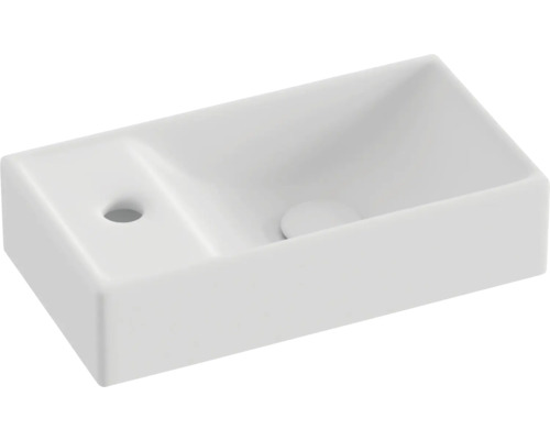 Keramické umývadlo na dosku s obdĺžnikovým tvarom