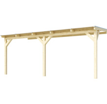 Drevený carport s plochou strechou