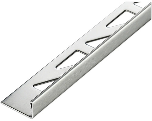 Lišta Akkit nerez L profil 11x3000 mm strieborná Kovový obkladový profil