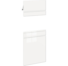 Biela kúpeľňová skrinka s dvomi dvierkami