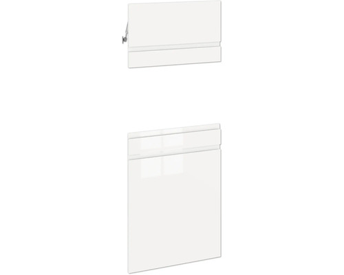 Biela kúpeľňová skrinka s dvomi dvierkami