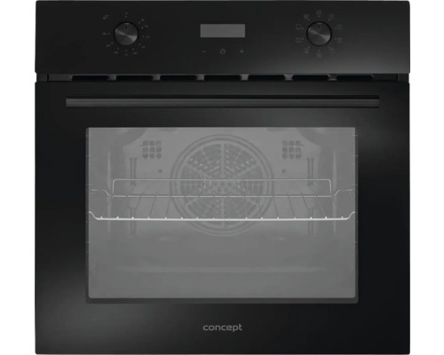 Čierna rúra Concept s priehľadným okienkom