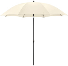 Krémový slnečník s centrálnou tyčou na vonkajšie použitie