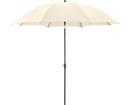 Slnečník stredový MY ZONE 200 cm béžový Krémový slnečník s centrálnou tyčou na vonkajšie použitie