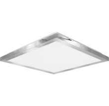 Štvorcové stropné svietidlo s kovovým rámom