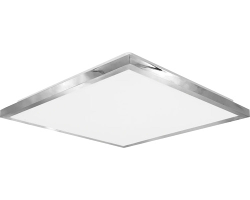 Štvorcové stropné svietidlo so strieborným rámom