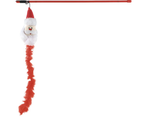 Udica na mačky s postavou Santa Clausa a perím