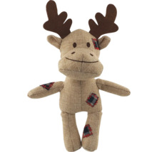 Dekoratívna figúrka losa z látky s parožím